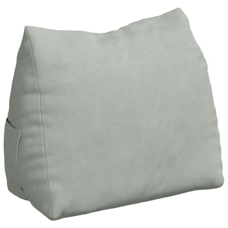 vidaXL Rugkussen Lichtgrijs 45 x 20 x 35 cm Cordstof afbeelding2 - 1