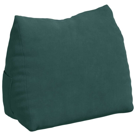 vidaXL Rugkussen Donkergroen 45 x 20 x 35 cm Cordstof afbeelding2 - 1