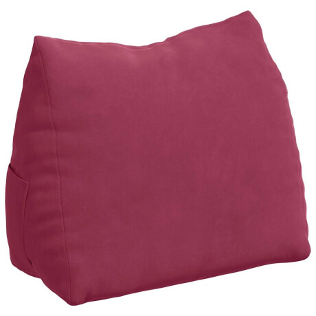 vidaXL Rugkussen Wijnrood 45 x 20 x 35 cm Cordstof afbeelding2 - 1