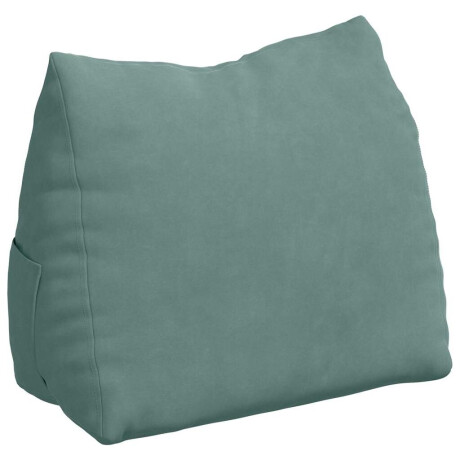 vidaXL Rugkussen Zeegroen 45 x 20 x 35 cm Cordstof afbeelding2 - 1