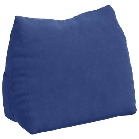 vidaXL Rugkussen Politieblauw 45 x 20 x 35 cm Cordstof afbeelding2 - 1