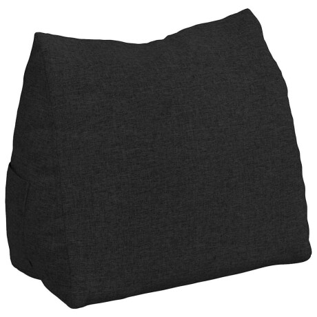 vidaXL Rugkussen Zwart 60 x 20 x 50 cm Stof afbeelding2 - 1