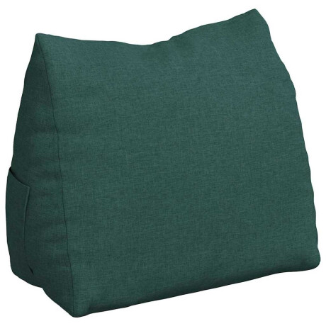 vidaXL Rugkussen Donkergroen 60 x 20 x 50 cm Stof afbeelding2 - 1