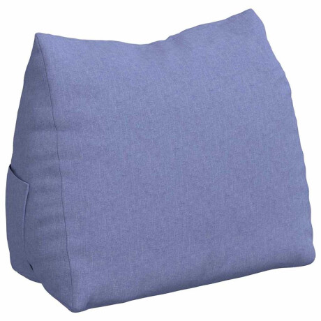 vidaXL Rugkussen Jeans Blauw 60 x 20 x 50 cm Stof afbeelding2 - 1