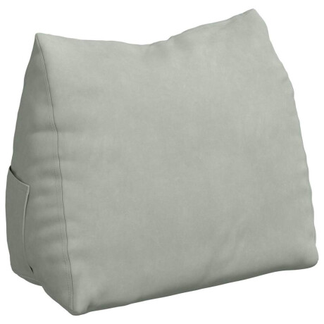 vidaXL Rugkussen Lichtgrijs 60 x 20 x 50 cm Cordstof afbeelding2 - 1