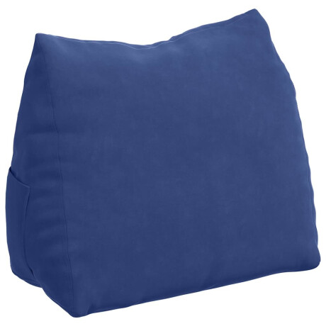 vidaXL Rugkussen Politieblauw 60 x 20 x 50 cm Cordstof afbeelding2 - 1