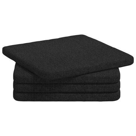 vidaXL Zitkussens 4 pcs Zwart 40 x 40 x 3 cm Stof afbeelding2 - 1