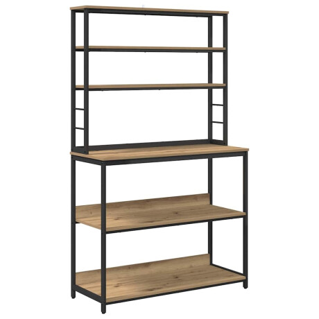 vidaXL Keukenplank Artisan Eiken 100 x 40 x 168 cm Bewerkt hout afbeelding2 - 1