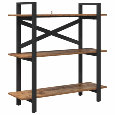 vidaXL Boekenkast Oud Hout 100 x 33,5 x 102 cm Bewerkt hout afbeelding2 - 1
