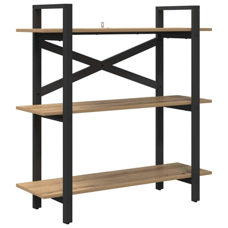 vidaXL Boekenkast Artisan Eiken 100 x 33,5 x 102 cm Bewerkt hout afbeelding2 - 1