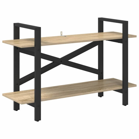 vidaXL Boekenkast Sonoma Eiken 100 x 33,5 x 64 cm Bewerkt hout afbeelding2 - 1