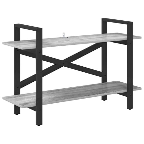 vidaXL Boekenkast Grijs Sonoma 100 x 33,5 x 64 cm Bewerkt hout afbeelding2 - 1