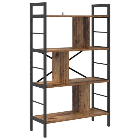 vidaXL Boekenkast Oud Hout 75 x 30 x 123,5 cm Bewerkt hout afbeelding2 - 1