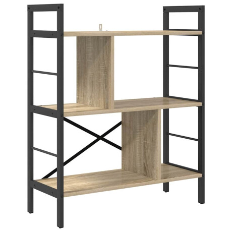 vidaXL Boekenkast Sonoma Eiken 75 x 30 x 91 cm Bewerkt hout afbeelding2 - 1