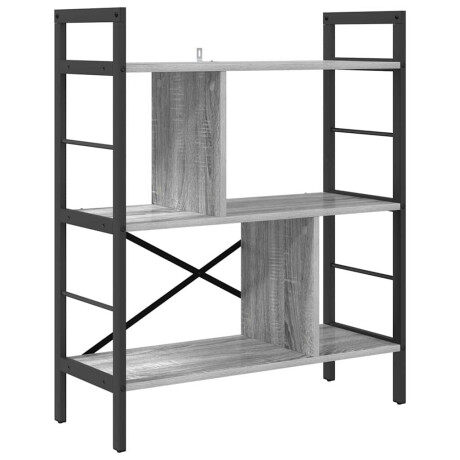vidaXL Boekenkast Grijs Sonoma 75 x 30 x 91 cm Bewerkt hout afbeelding2 - 1