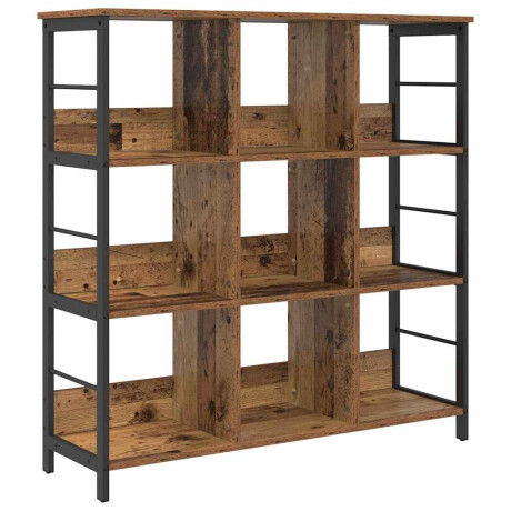 vidaXL Boekenkast Oud Hout 102 x 32 x 104,5 cm Bewerkt hout afbeelding2 - 1