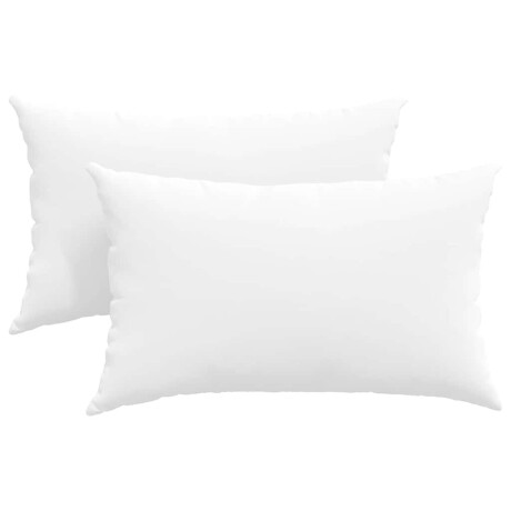 vidaXL Sofa Kussens 2 pcs Wit 50 x 30 cm Stof afbeelding2 - 1