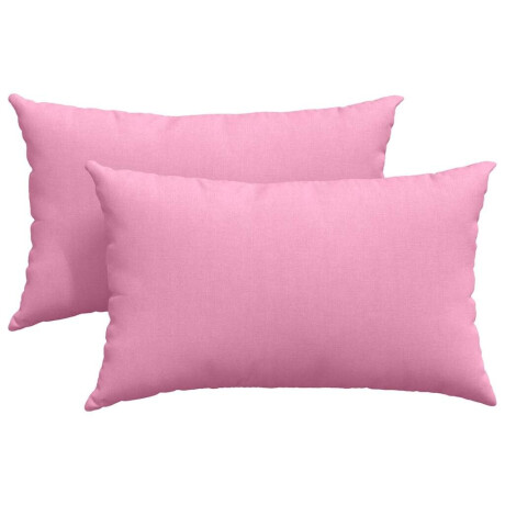 vidaXL Sofa Kussens 2 pcs Roze 50 x 30 cm Stof afbeelding2 - 1