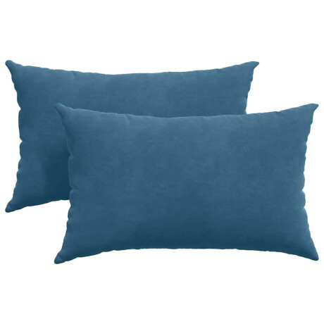 vidaXL Sofa Kussens 2 stuks Blauw 50 x 30 cm Cordstof afbeelding2 - 1