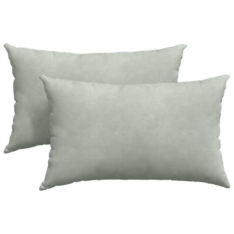 vidaXL Sofa Kussens 2 stuks Lichtgrijs 50 x 30 cm Cordstof afbeelding2 - 1