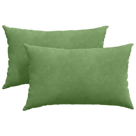vidaXL Sofa Kussens 2 stuks Lichtgroen 50 x 30 cm Cordstof afbeelding2 - 1