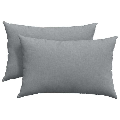 vidaXL Sofa Kussens 2 pcs Lichtgrijs 60 x 40 cm Stof afbeelding2 - 1