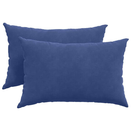 vidaXL Sofa Kussens 2 stuks Politieblauw 60 x 40 cm Cordstof afbeelding2 - 1