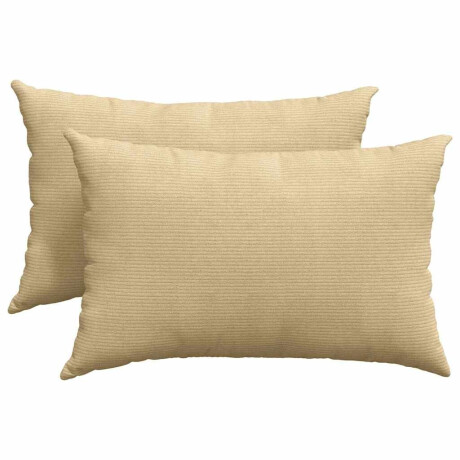 vidaXL Sofa Kussens 2 stuks Grijs groen 60 x 40 cm Cordstof afbeelding2 - 1
