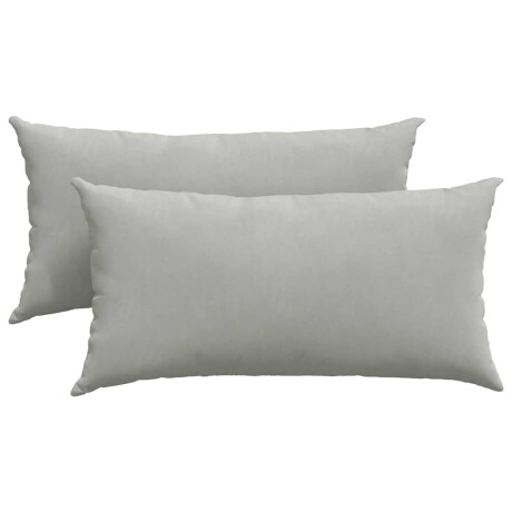 vidaXL Sofa Kussens 2 stuks Lichtgrijs 80 x 40 cm Stof afbeelding2 - 1
