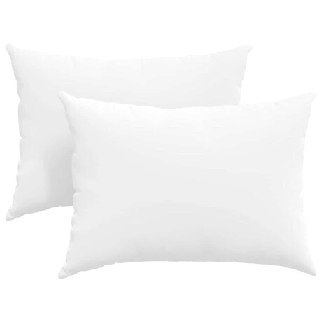 vidaXL Sofa Kussens 2 pcs Wit 70 x 50 cm Stof afbeelding2 - 1