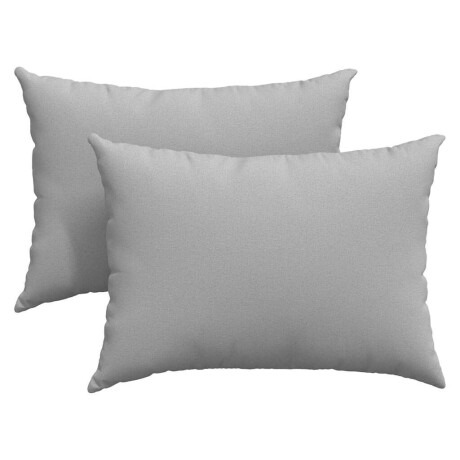 vidaXL Sofa Kussens 2 pcs Wolkengrijs 70 x 50 cm Stof afbeelding2 - 1