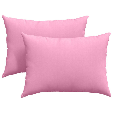 vidaXL Sofa Kussens 2 pcs Roze 70 x 50 cm Stof afbeelding2 - 1