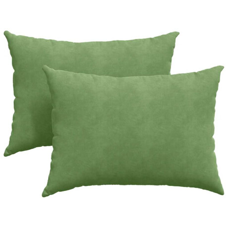vidaXL Sofa Kussens 2 stuks Lichtgroen 70 x 50 cm Cordstof afbeelding2 - 1