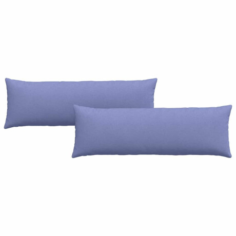 vidaXL Sofa Kussens 2 pcs Jeans Blauw 120 x 40 cm Stof afbeelding2 - 1
