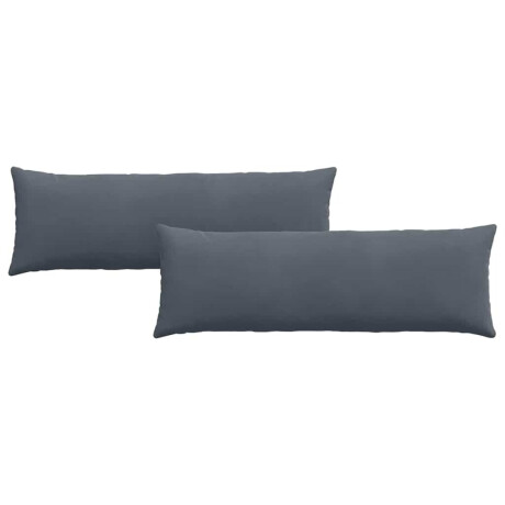vidaXL Sofa Kussens 2 stuks Donkergrijs 120 x 40 cm Cordstof afbeelding2 - 1
