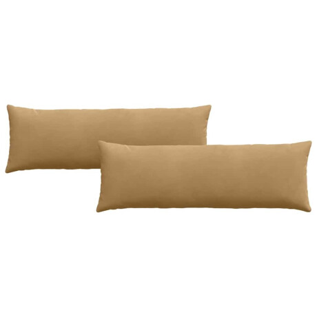 vidaXL Sofa Kussens 2 stuks Bruin 120 x 40 cm Cordstof afbeelding2 - 1