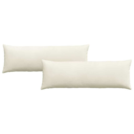 vidaXL Sofa Kussens 2 stuks Crème 120 x 40 cm Cordstof afbeelding2 - 1