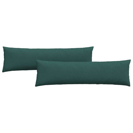 vidaXL Sofa Kussens 2 pcs Donkergroen 145 x 40 cm Stof afbeelding2 - 1