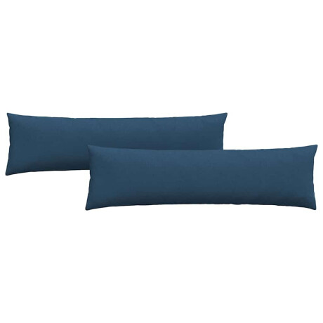 vidaXL Sofa Kussens 2 pcs Blauw 145 x 40 cm Stof afbeelding2 - 1