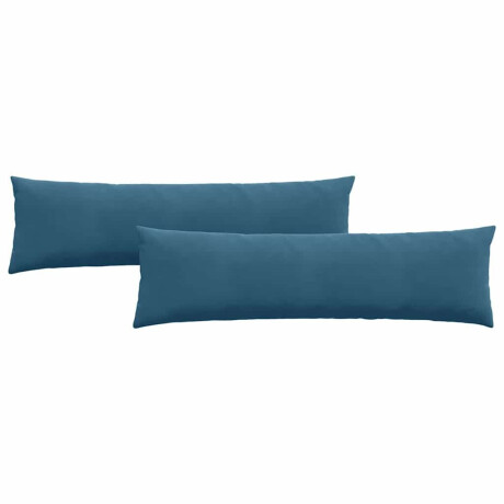 vidaXL Sofa Kussens 2 stuks Blauw 145 x 40 cm Cordstof afbeelding2 - 1