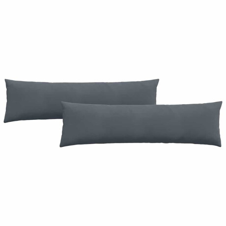 vidaXL Sofa Kussens 2 stuks Donkergrijs 145 x 40 cm Cordstof afbeelding2 - 1