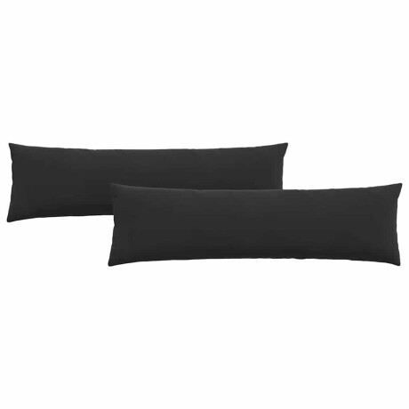 vidaXL Sofa Kussens 2 stuks Zwart 145 x 40 cm Cordstof afbeelding2 - 1