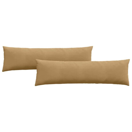 vidaXL Sofa Kussens 2 stuks Bruin 145 x 40 cm Cordstof afbeelding2 - 1