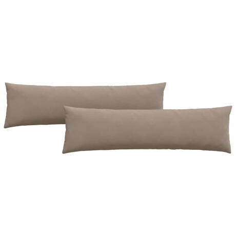 vidaXL Sofa Kussens 2 pcs Taupe 145 x 40 cm Stof afbeelding2 - 1