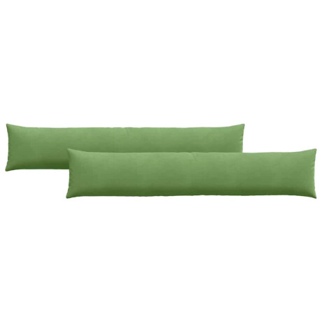 vidaXL Sofa Kussens 2 stuks Lichtgroen 200 x 40 cm Cordstof afbeelding2 - 1