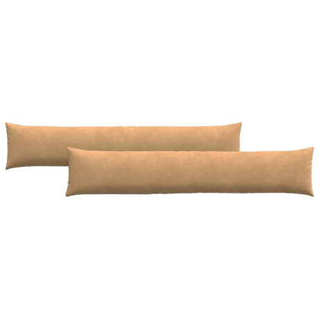 vidaXL Sofa Kussens 2 stuks Bruin 200 x 40 cm Cordstof afbeelding2 - 1