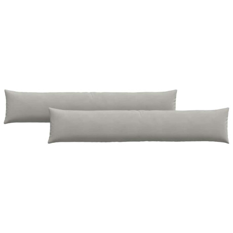 vidaXL Sofa Kussens 2 stuks Lichtgrijs 200 x 40 cm Stof afbeelding2 - 1