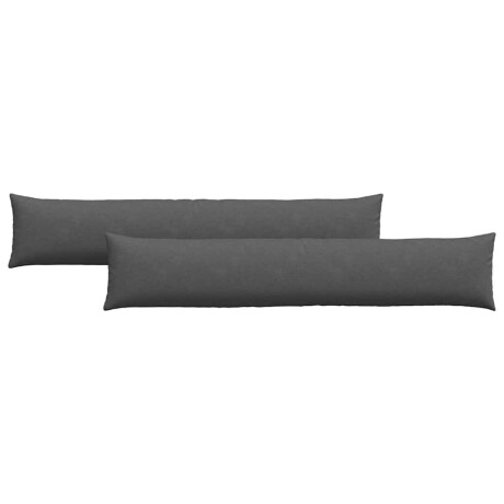 vidaXL Sofa Kussens 2 stuks Donkergrijs 200 x 40 cm Cordstof afbeelding2 - 1