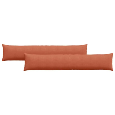 vidaXL Sofa Kussens 2 pcs Rood-oranje 200 x 40 cm Katoen Stof afbeelding2 - 1