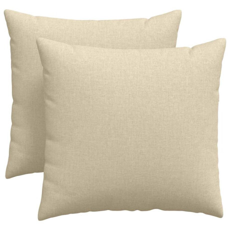 vidaXL Sofa Kussens 2 pcs Crème 45 x 45 cm Stof afbeelding2 - 1